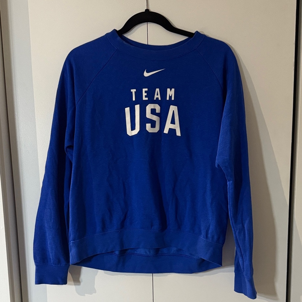 Nike Women's Blue Team USA Crew Neck Sweatshirt